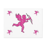 Post Card Cupid Pink postcards