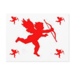 Post Card Cupid Red Plain postcards