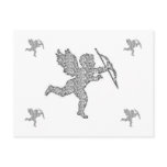 Post Card Cupid Silver postcards