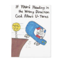 post card - funny church signs postcards