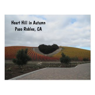 Post Card: Heart Hill in Autumn, Paso Robles Postcard
