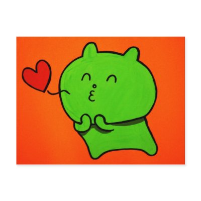 Post Card- Kissing Yummy by studioyumi