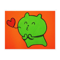 Post Card- Kissing Yummy postcards by studioyumi Post Card- Kissing Yummy postcards