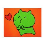 Post Card- Kissing Yummy