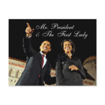 Post Card Mr. President & The First Lady postcards by saywhatwear Post Card Mr. President & The First Lady postcards