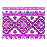 Post Card Ukrainian Embroidery Graphic Print
