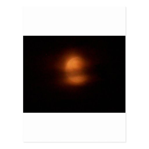 Post eclipse moon postcard