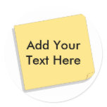 Post It Note Add Your Own Text stickers