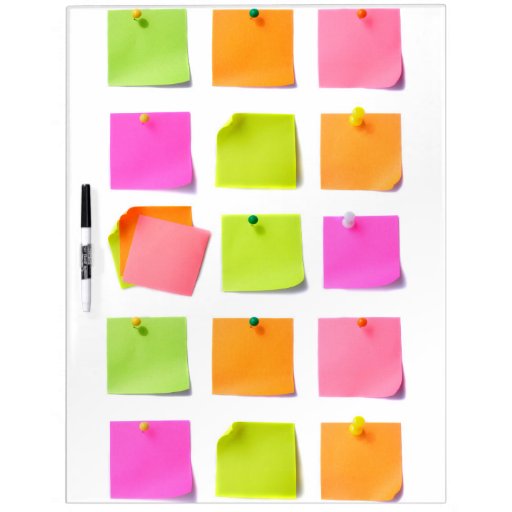 Post It Notes Erase Board Dry Erase Whiteboard Zazzle