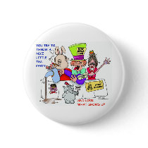 Post Modern Wonderland Pinback Button