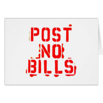 post no bills cards