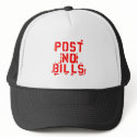 post no bills hats