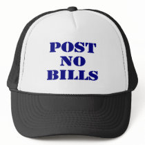 Post No Bills hats