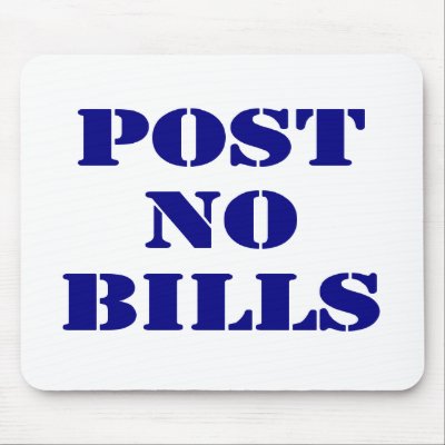 Post No Bills Mouse Mats by worldsfair