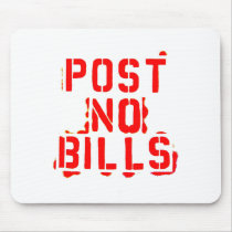 post no bills mousepads by minjean post no bills mousepads