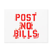 post no bills postcards