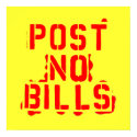 Post no bills poster posters