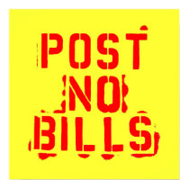Post no bills poster posters