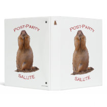 Post-Party Salute 3 Ring Binder