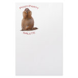 Post-Party Salute Custom Stationery