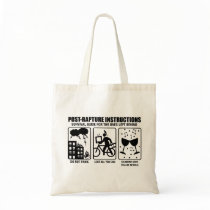 POST-RAPTURE INSTRUCTIONS CANVAS BAG