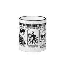 POST-RAPTURE INSTRUCTIONS mugs