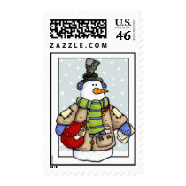 post snow man postage by cfkaatje post snow man postage