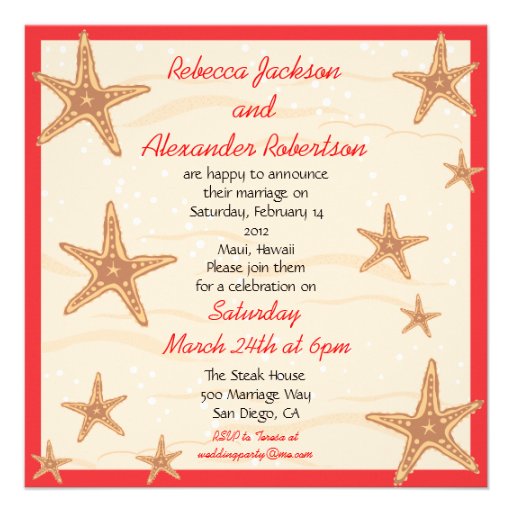 Post Wedding Reception Destination Invitation
