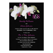 Post Wedding Reception Invitation, Orchids