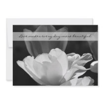Post Wedding Reception Invitation -- Spring Tulip