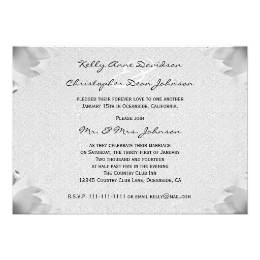 Post Wedding Reception Invitation -- Spring Tulip