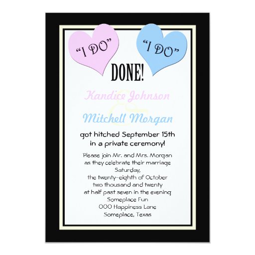 Wedding Reception Announcement Order post wedding reception invitations i do 5 quot x 7 Wedding Reception Announcement Order post wedding reception invitations i do 5 quot x 7