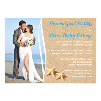 Personalized wedding reception invitations