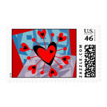 Postage-Abstract Art Heart postage by forbes1954 Postage-Abstract Art Heart postage