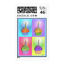 Postage - Birthday Cupcakes