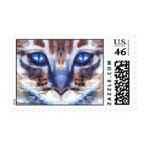 postage blue eyes cat stamps