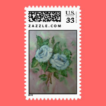 Postage Blue roses postage by irenemaria Postage Blue roses postage