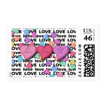 Postage - Candy Hearts of Love postage