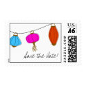 Postage Chinese Lanterns stamp