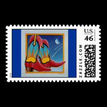 Postage - Cowboy Boots, Sunrise Sunset, Ya'll stamps