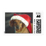 Postage - Dachshund - Santa