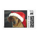Postage - Dachshund - Santa postage