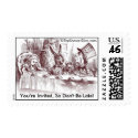 Postage for Mad Hatter Shower Invitations postage