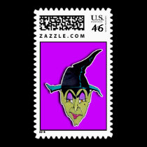 Postage - HALLOWEEN WITCH stamps