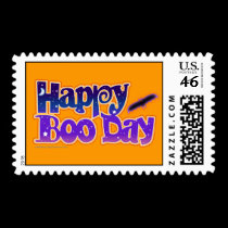Postage - HAPPY BOO DAY - Halloween stamps