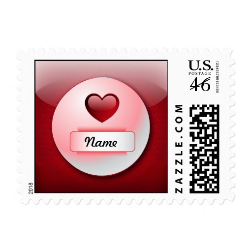 Postage icon heart love