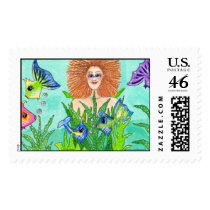 Postage: Mermaid & Friends postage by PennyCork Postage: Mermaid & Friends postage