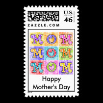 Postage - MOM Pop Art stamps