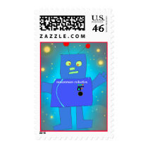 Postage moonman robotics postage by KatAnnette Postage moonman robotics postage