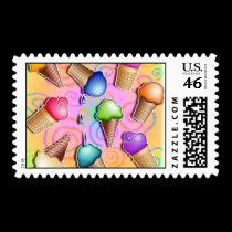 Postage - Pop Art Ice Cream Cones stamps